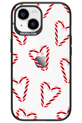 Candy Cane Hearts - Apple iPhone 15