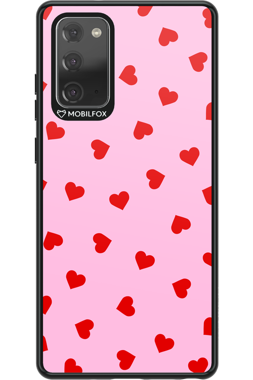 Sprinkle Heart Pink - Samsung Galaxy Note 20