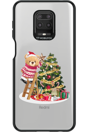 Christmas Bear (Transparent) - Xiaomi Redmi Note 9 Pro