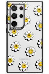 Smiley Flowers Transparent - Samsung Galaxy S24 Ultra