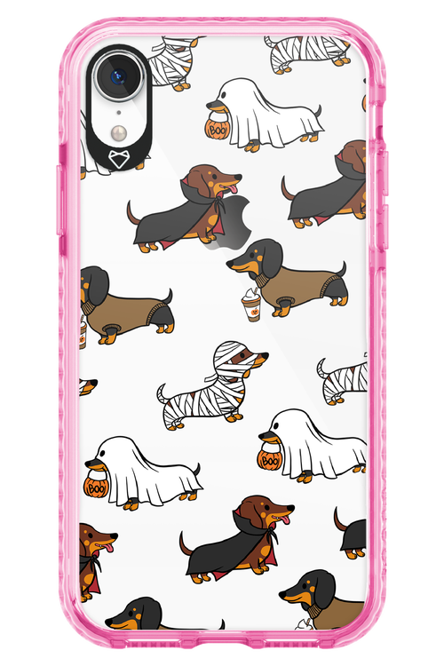 Scary Dachshund (Transparent) - Apple iPhone XR