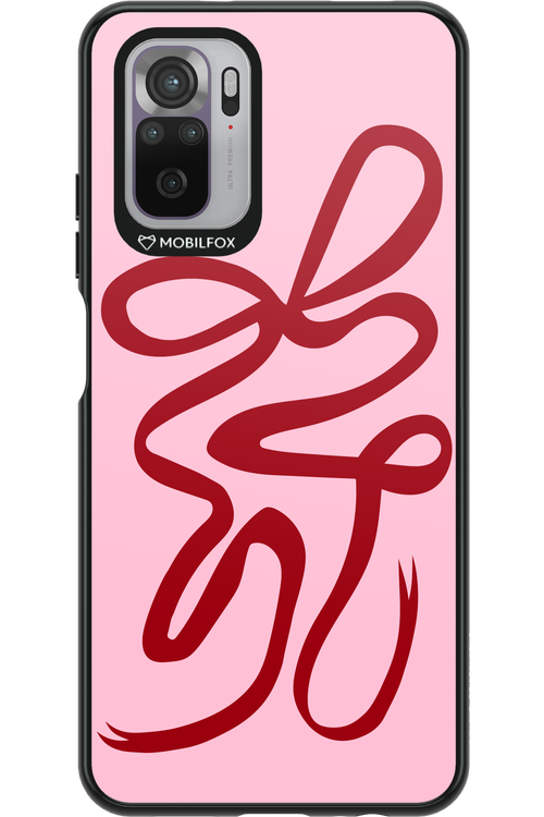 Burgundy Bow - Xiaomi Redmi Note 10