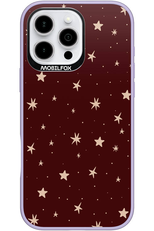 Burgundy Stars - Apple iPhone 16 Pro Max