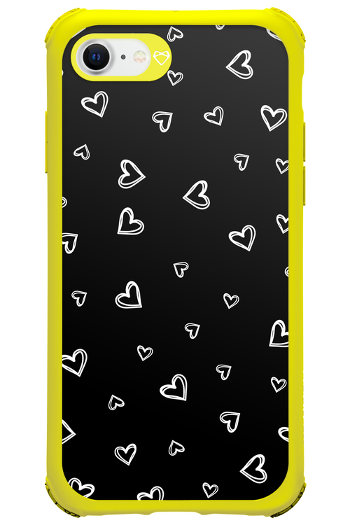 Monochrome Hearts 2.0 - Apple iPhone SE 2020