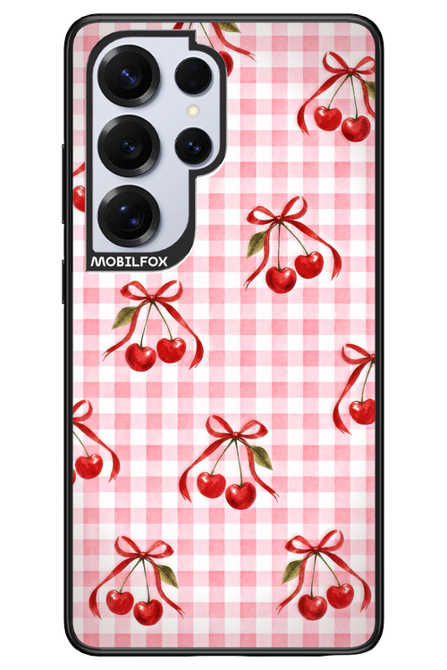 Pink Cherry Checked 2.0 - Samsung S25 Ultra