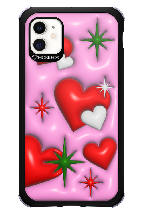 Holiday Hearts - Apple iPhone 11