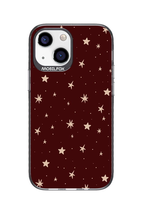 Burgundy Stars - Apple iPhone 13 Mini