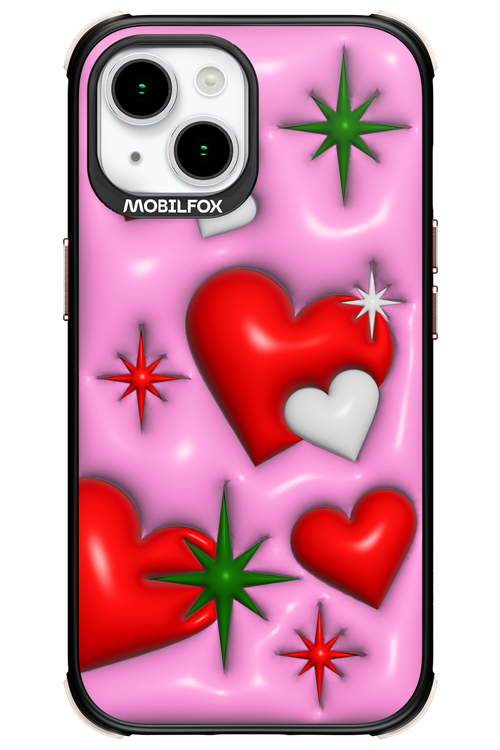Holiday Hearts - Apple iPhone 15