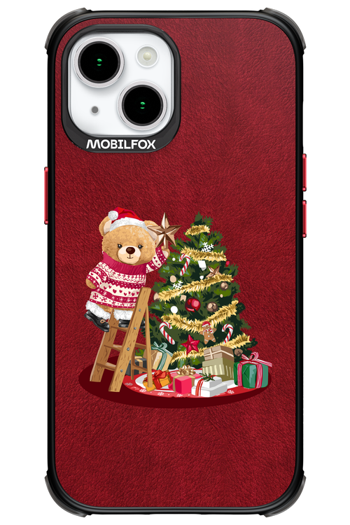 Christmas Bear (Burgundy) - Apple iPhone 15