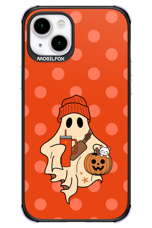 Ghost Girl (Orange) - Apple iPhone 15 Plus