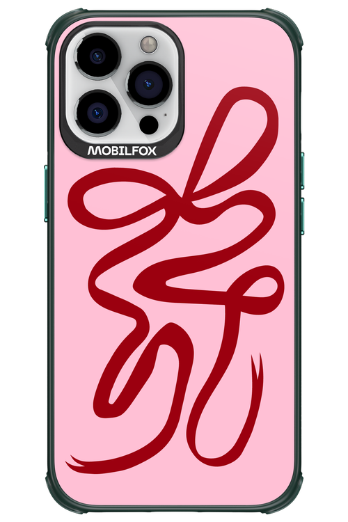 Burgundy Bow - Apple iPhone 13 Pro Max