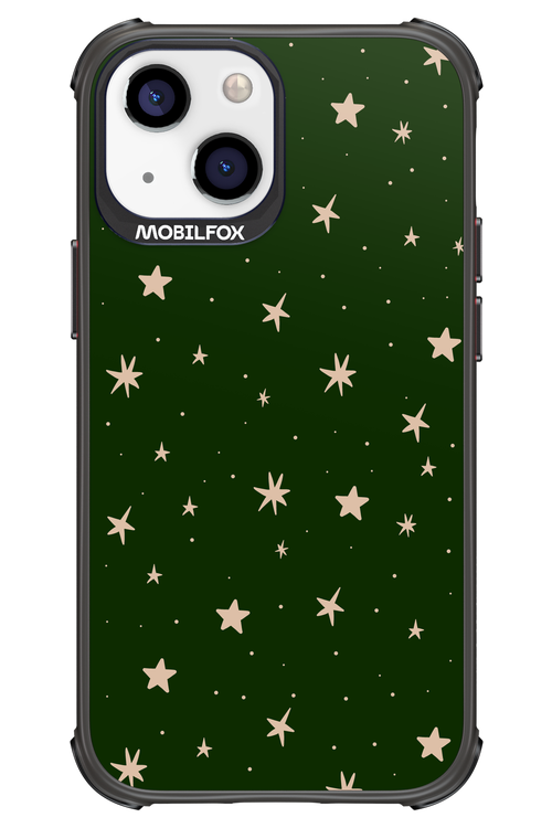 Forest Green Stars - Apple iPhone 13 Mini