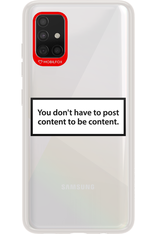Content - Samsung Galaxy A51