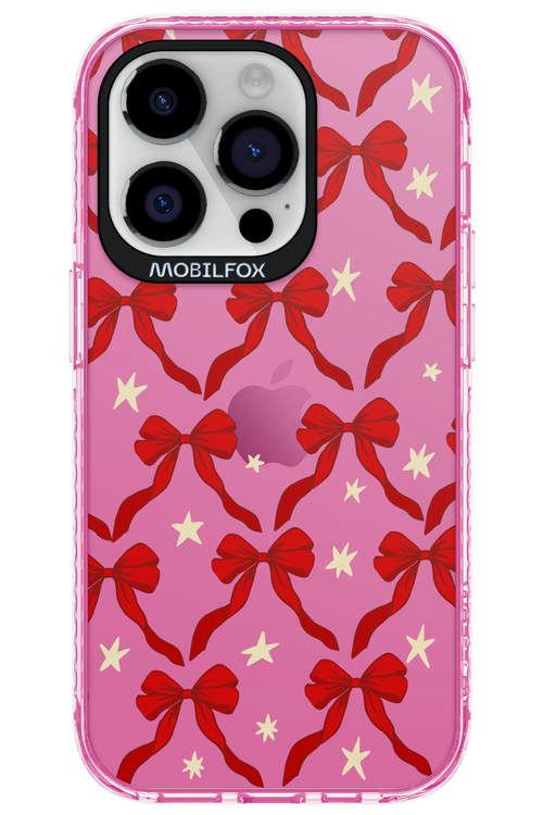 Bow & Stars (Transparent) - Apple iPhone 14 Pro