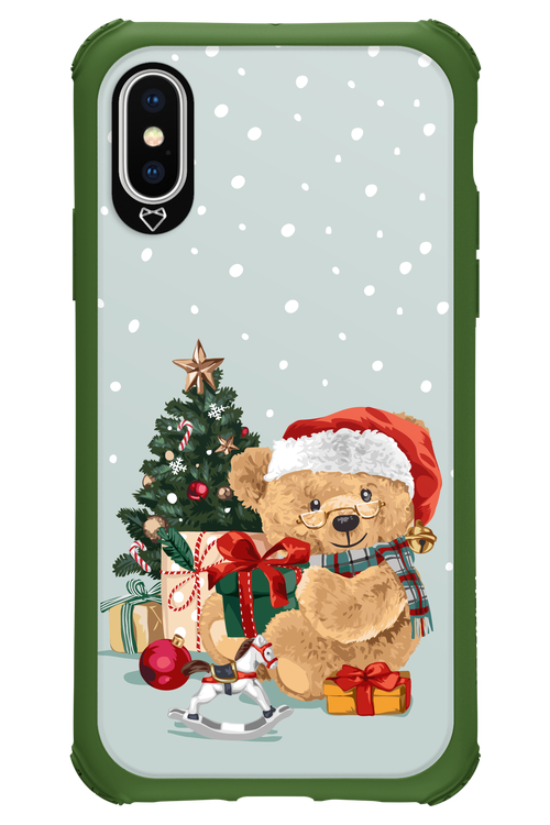 Merry Christmas Bear - Apple iPhone X