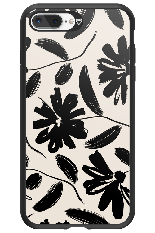 Monochrome Flowerss 2.0 - Apple iPhone 7 Plus