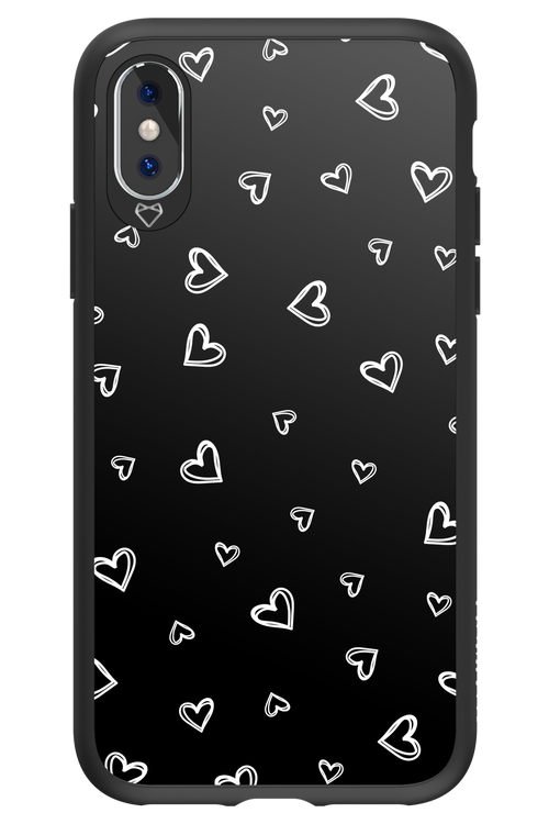 Monochrome Hearts 2.0 - Apple iPhone XS