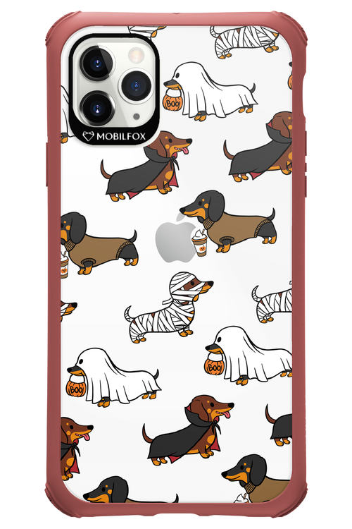 Scary Dachshund (Transparent) - Apple iPhone 11 Pro Max