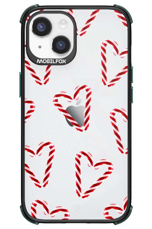 Candy Cane Hearts - Apple iPhone 14