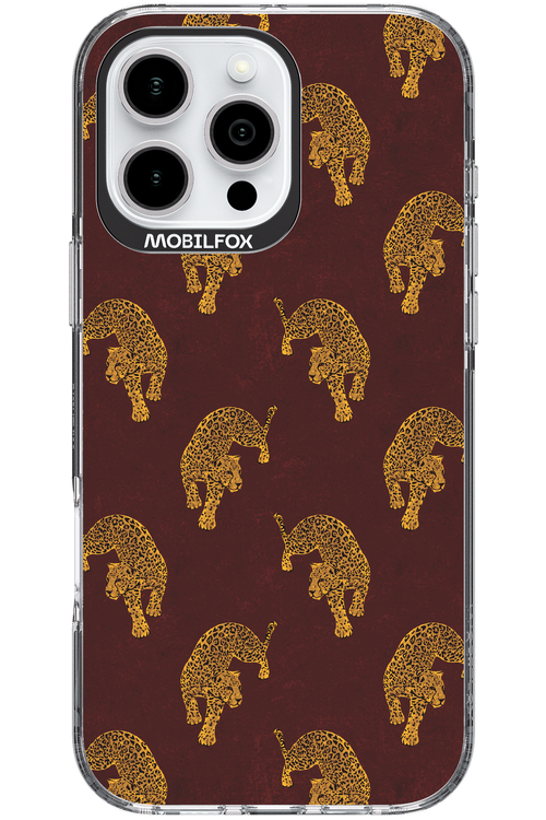 Burgundy Leopard Pattern - Apple iPhone 16 Pro Max