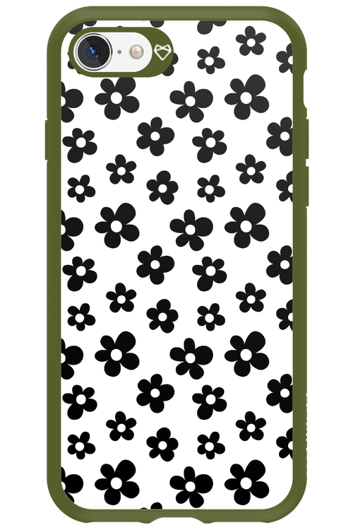Monochrome Flowers  - Apple iPhone SE 2020