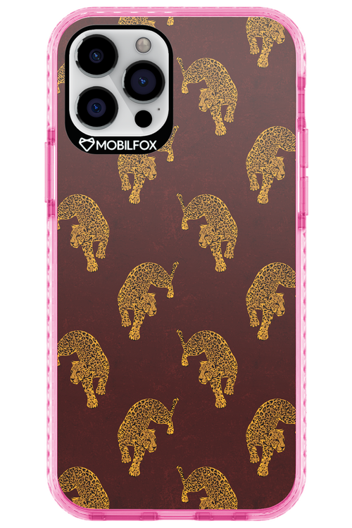 Burgundy Leopard Pattern - Apple iPhone 12 Pro