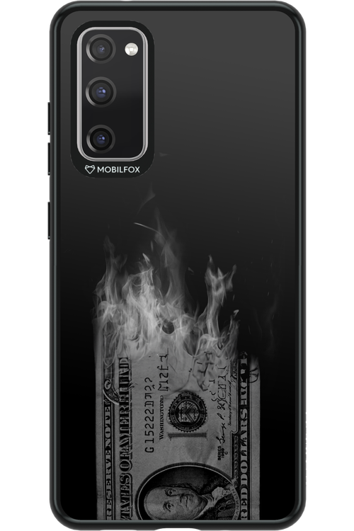 Money Burn B&W - Samsung Galaxy S20 FE