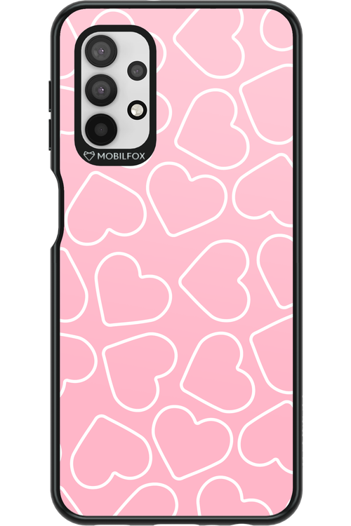 Line Heart Pink - Samsung Galaxy A32 5G