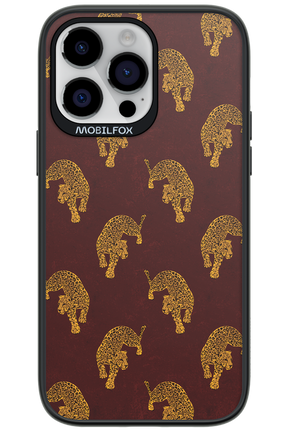 Burgundy Leopard Pattern - Apple iPhone 14 Pro Max