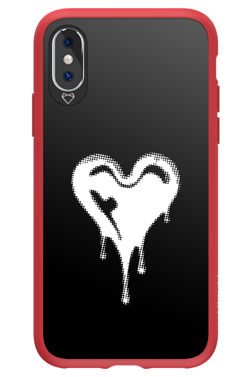 Heart Black - Apple iPhone X