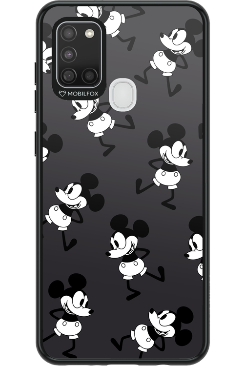 Iconic Mouse (antracite pattern) - Samsung Galaxy A21 S