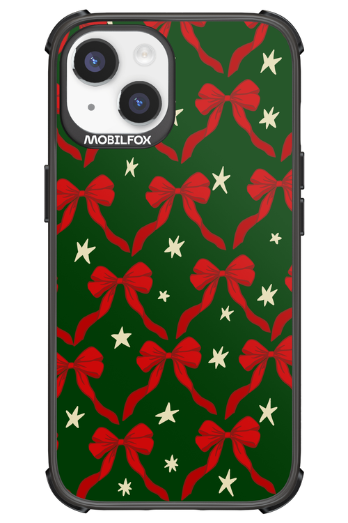 Bow & Stars (Green) - Apple iPhone 14