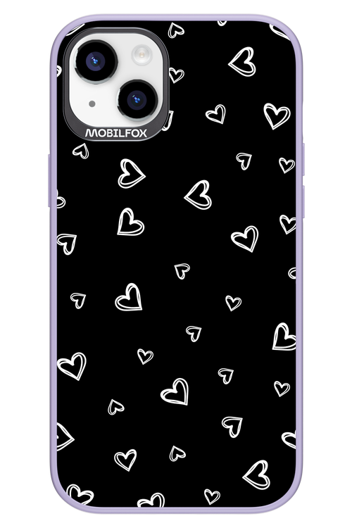 Monochrome Hearts 2.0 - Apple iPhone 14 Plus