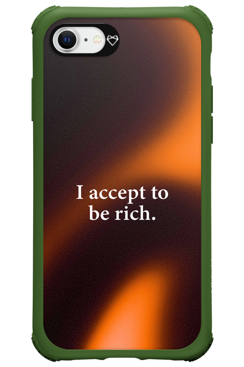 I accept to be rich - Apple iPhone 8