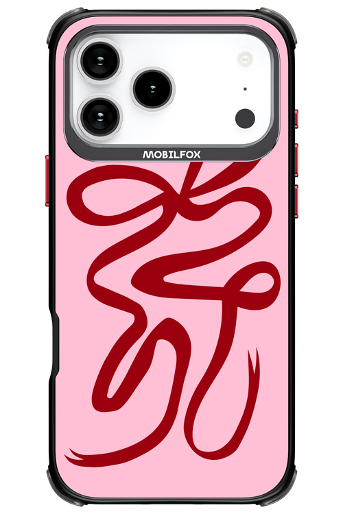 Burgundy Bow - Apple iPhone 17 Pro Max