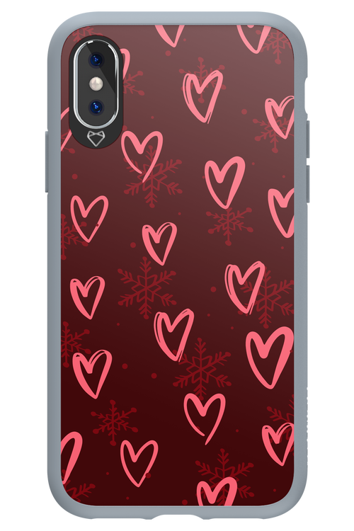 Christmas Hearts - Apple iPhone XS