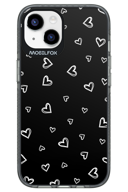 Monochrome Hearts 2.0 - Apple iPhone 14