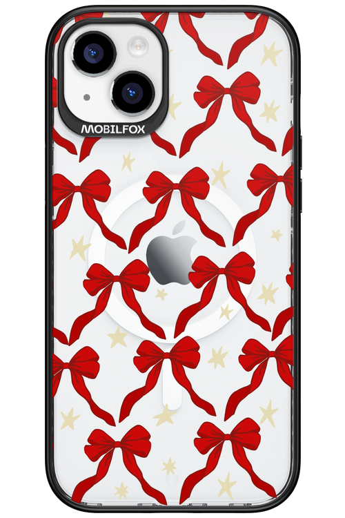 Bow & Stars (Transparent) - Apple iPhone 15 Plus