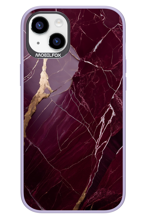 Burgundy Marble - Apple iPhone 14 Plus