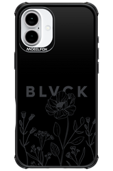 Black Flowers - Apple iPhone 16 Plus