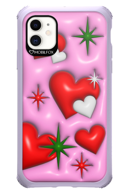 Holiday Hearts - Apple iPhone 11