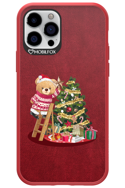 Christmas Bear (Burgundy) - Apple iPhone 12 Pro