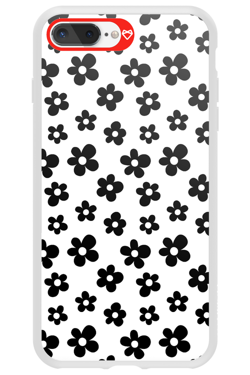 Monochrome Flowers  - Apple iPhone 8 Plus