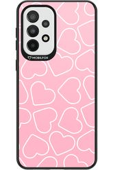 Line Heart Pink - Samsung Galaxy A33