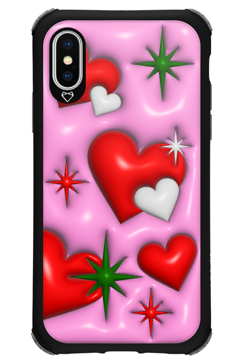 Holiday Hearts - Apple iPhone X