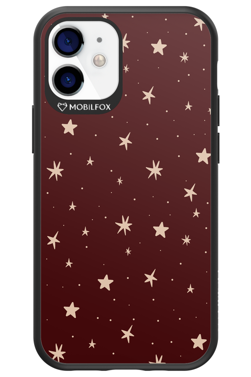 Burgundy Stars - Apple iPhone 12 Mini