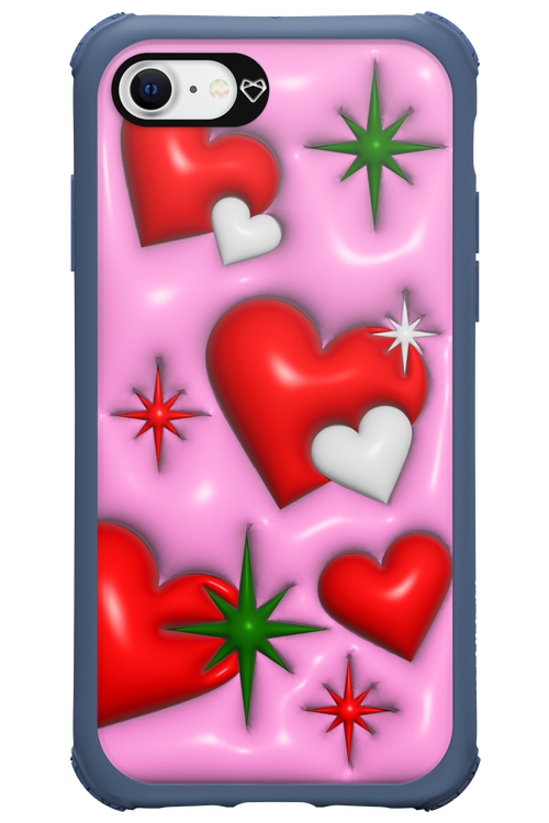 Holiday Hearts - Apple iPhone SE 2022