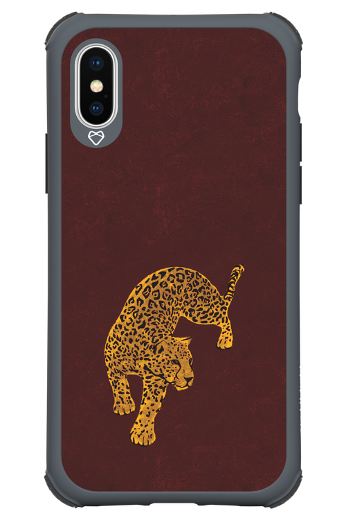Burgundy Leopard - Apple iPhone XS