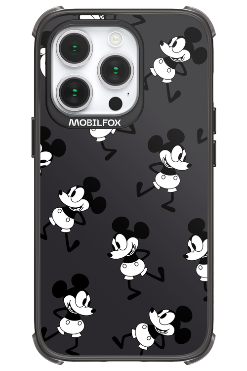 Iconic Mouse (antracite pattern) - Apple iPhone 14 Pro