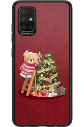 Christmas Bear (Burgundy) - Samsung Galaxy A51
